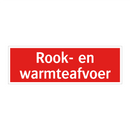 Rook- en warmteafvoer & Rook- en warmteafvoer & Rook- en warmteafvoer & Rook- en warmteafvoer