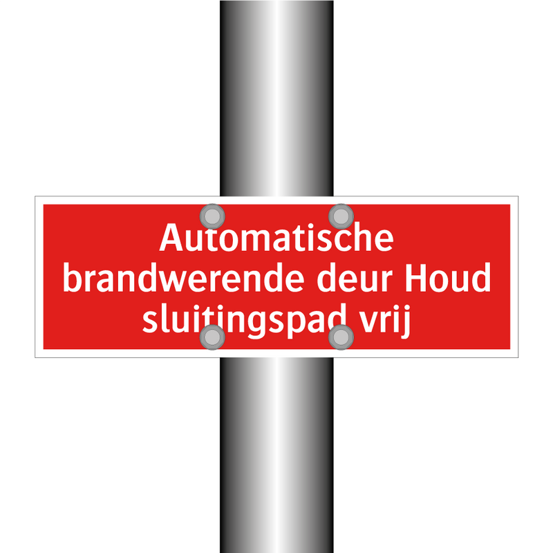 Automatische brandwerende deur Houd sluitingspad vrij