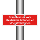 Brandblusser voor elektrische branden en vloeistofbranden