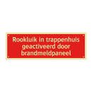 Rookluik in trappenhuis geactiveerd door brandmeldpaneel