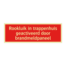 Rookluik in trappenhuis geactiveerd door brandmeldpaneel