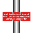 Kooldioxideblusser Gebruik voor: Elektrische installaties Brandbare /.../