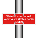 Waterblusser Gebruik voor: Vaste stoffen Papier Textiel