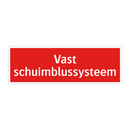Vast schuimblussysteem & Vast schuimblussysteem & Vast schuimblussysteem & Vast schuimblussysteem