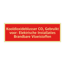 Kooldioxideblusser CO₂ Gebruikt voor: Elektrische Installaties /.../