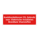 Kooldioxideblusser CO₂ Gebruikt voor: Elektrische Installaties /.../