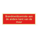 Brandmeldcentrale aan de andere kant van de muur