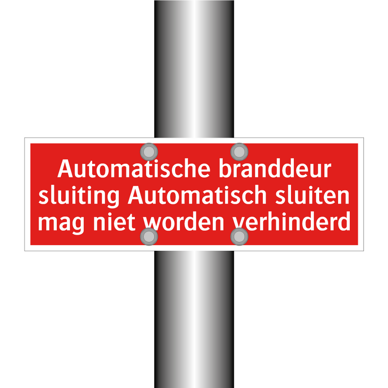 Automatische branddeur sluiting Automatisch sluiten mag niet /.../
