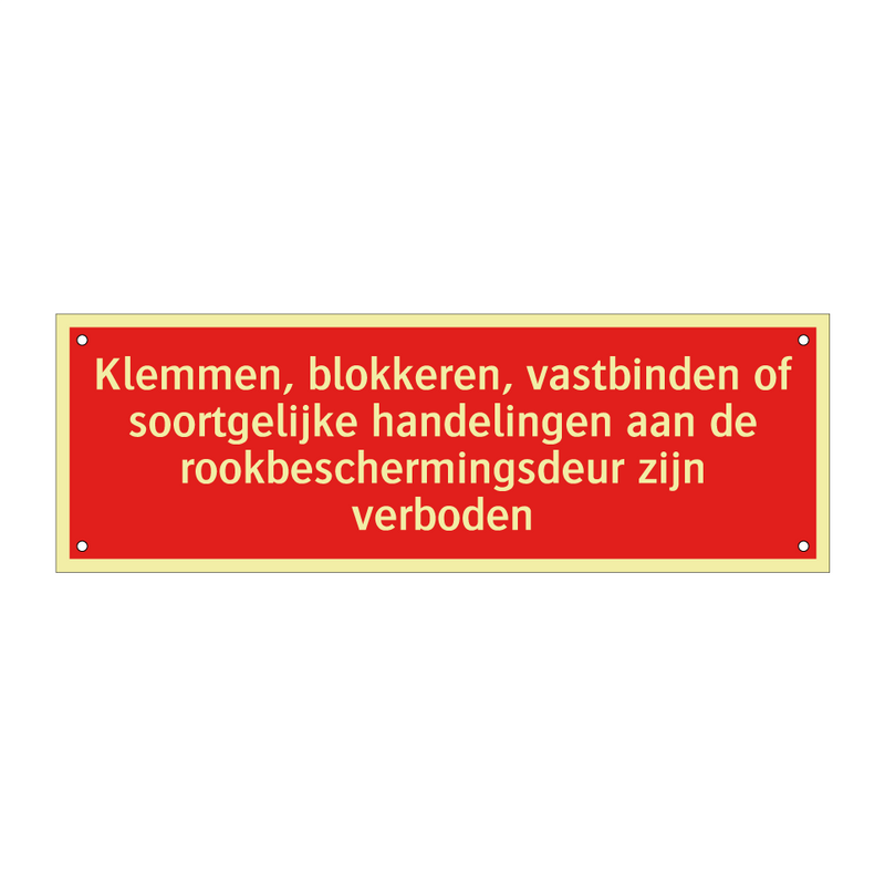 Klemmen, blokkeren, vastbinden of soortgelijke handelingen aan /.../