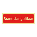 Brandslanguitlaat & Brandslanguitlaat & Brandslanguitlaat & Brandslanguitlaat