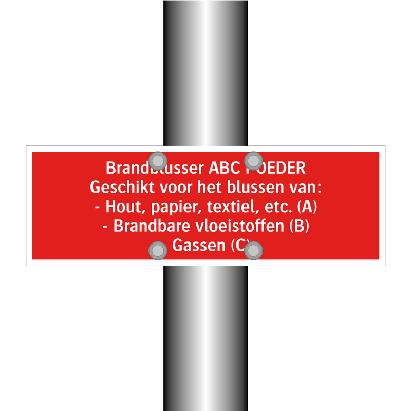 Brandblusser ABC POEDER Geschikt voor het blussen van: -Hout, /.../