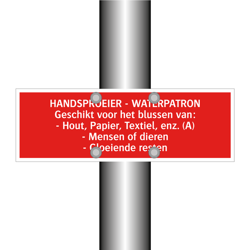 HANDSPROEIER - WATERPATRON Geschikt voor het blussen van: - /.../