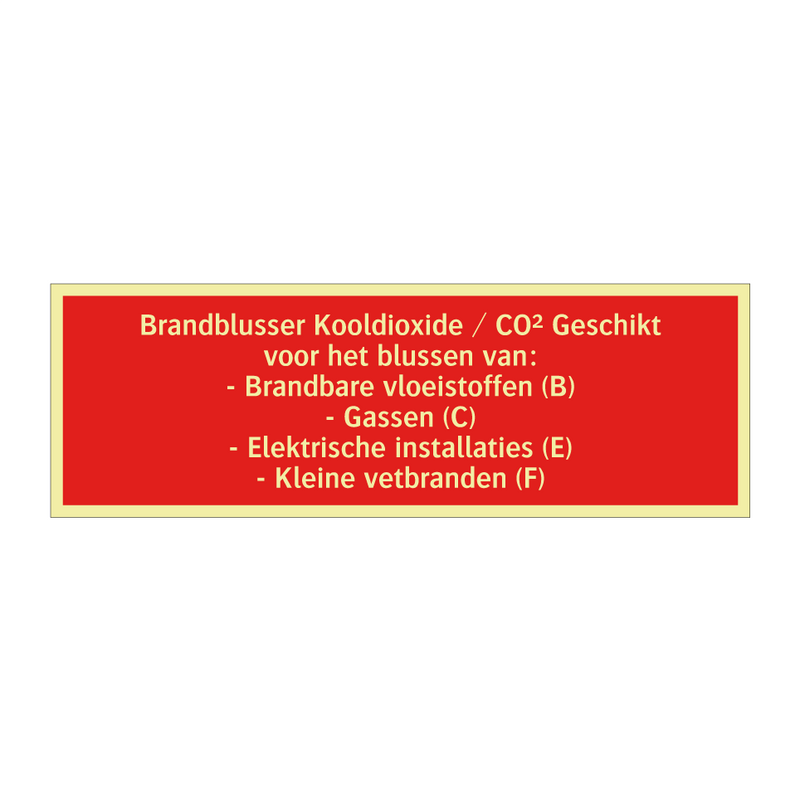Brandblusser Kooldioxide / CO² Geschikt voor het blussen van: /.../
