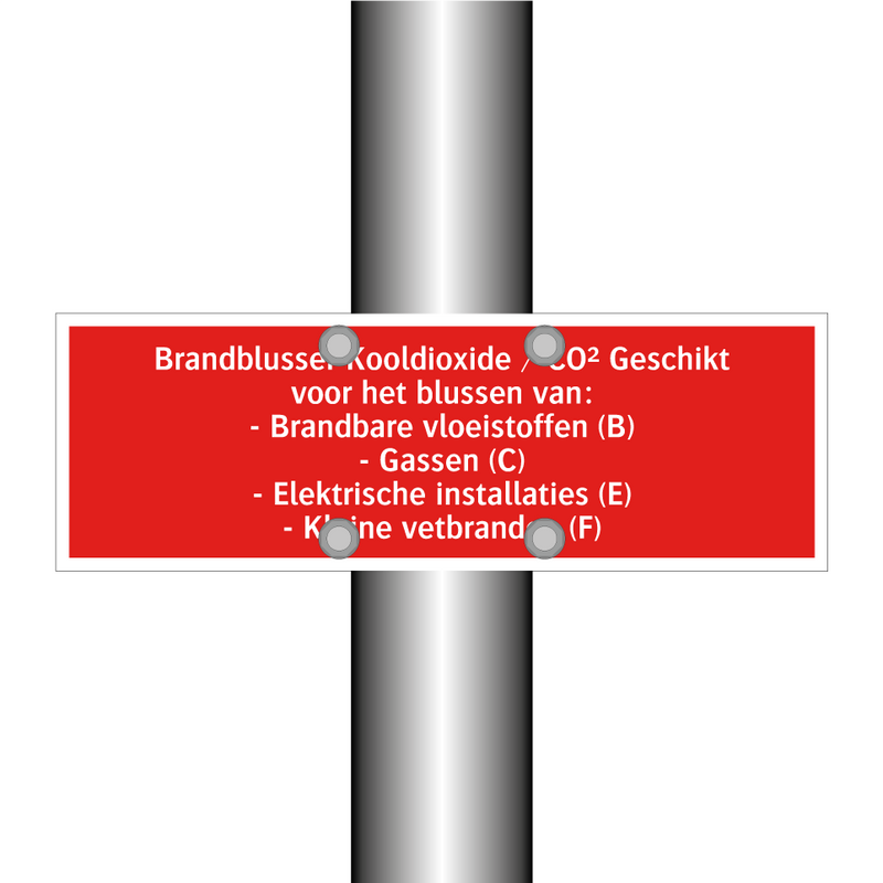 Brandblusser Kooldioxide / CO² Geschikt voor het blussen van: /.../