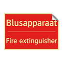 Blusapparaat - Fire extinguisher
