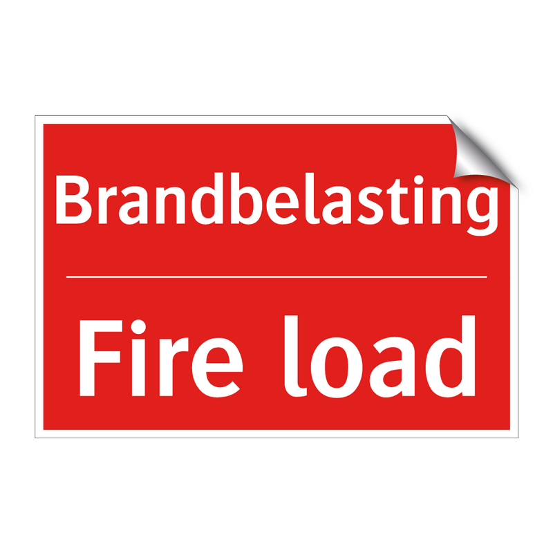 Brandbelasting - Fire load