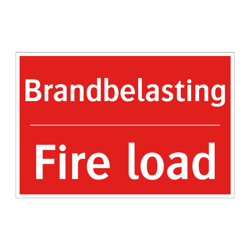 Brandbelasting - Fire load
