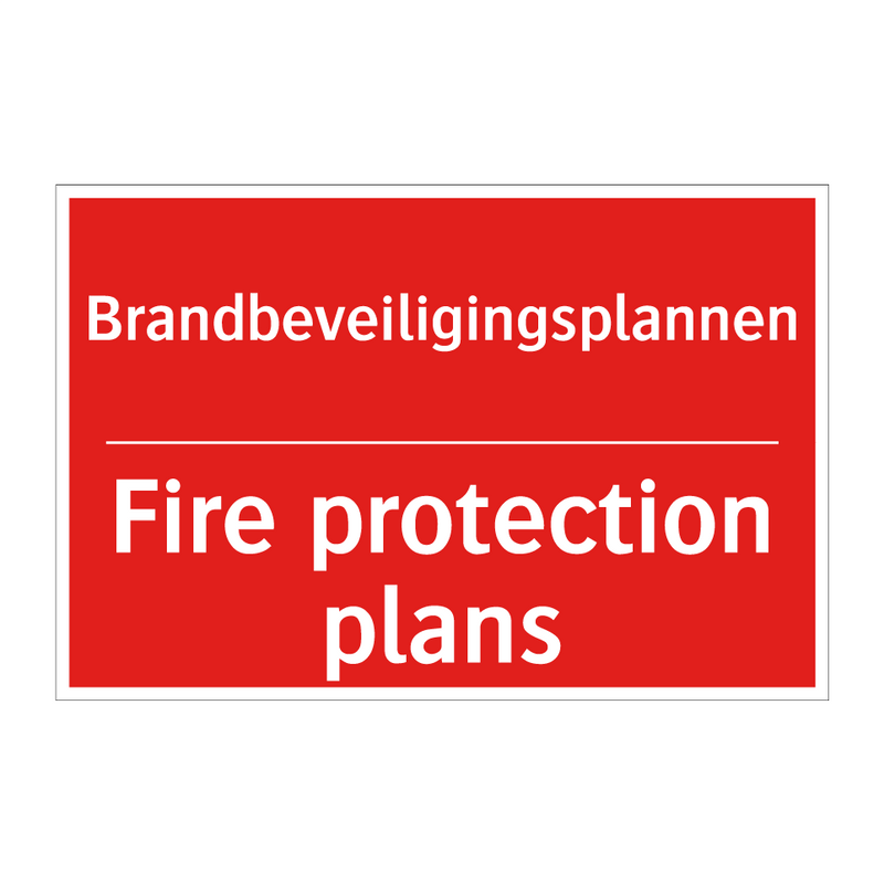 Brandbeveiligingsplannen - Fire protection plans