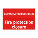 Brandbeveiligingssluiting - Fire protection closure