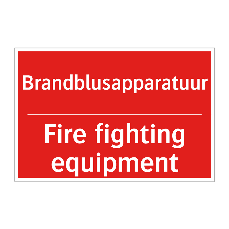 Brandblusapparatuur - Fire fighting equipment