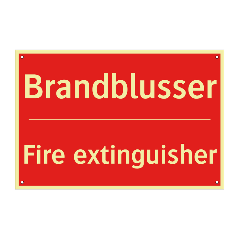 Brandblusser - Fire extinguisher