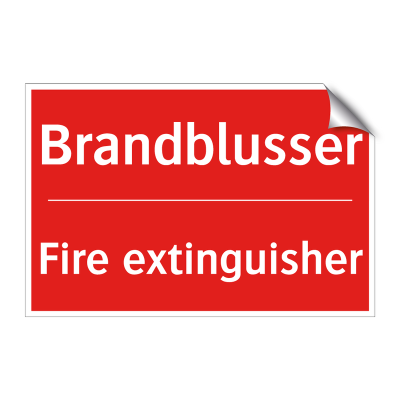 Brandblusser - Fire extinguisher