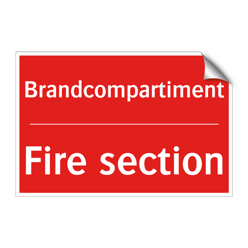 Brandcompartiment - Fire section