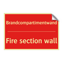 Brandcompartimentwand - Fire section wall