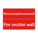 Brandcompartimentwand - Fire section wall