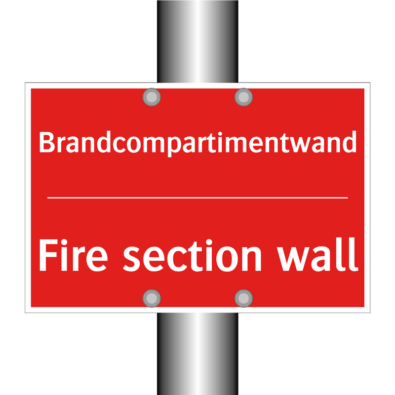 Brandcompartimentwand - Fire section wall