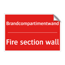 Brandcompartimentwand - Fire section wall