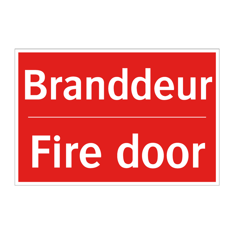 Branddeur - Fire door