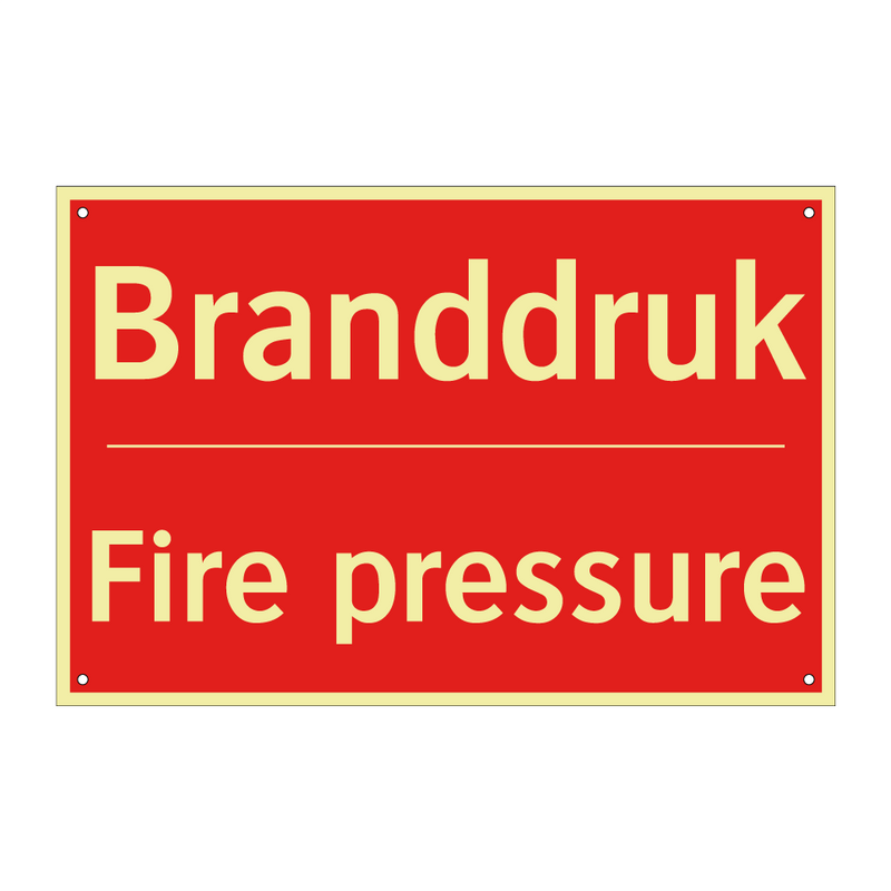 Branddruk - Fire pressure