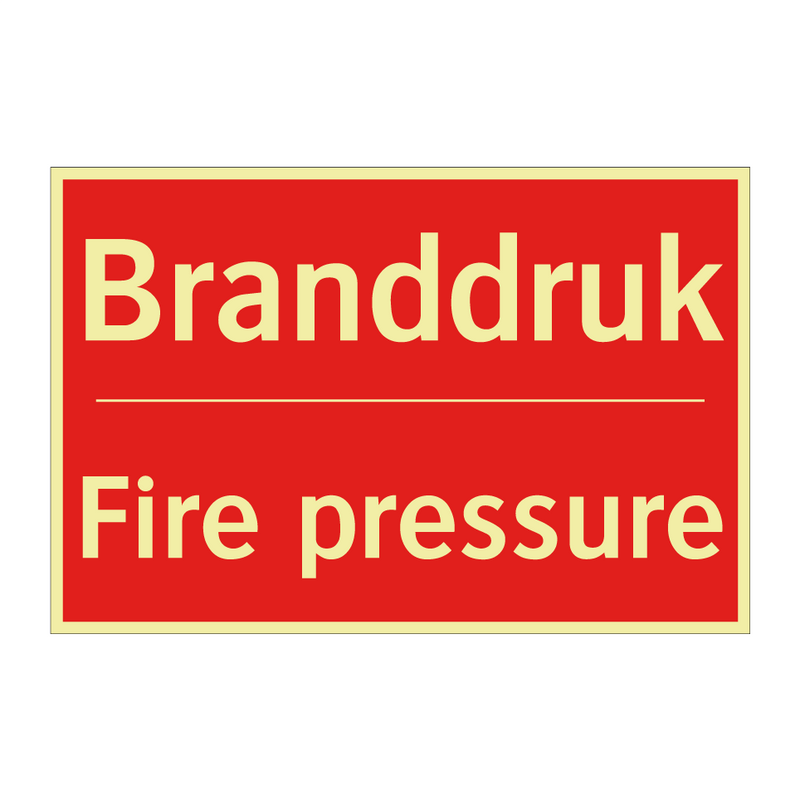 Branddruk - Fire pressure