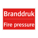 Branddruk - Fire pressure
