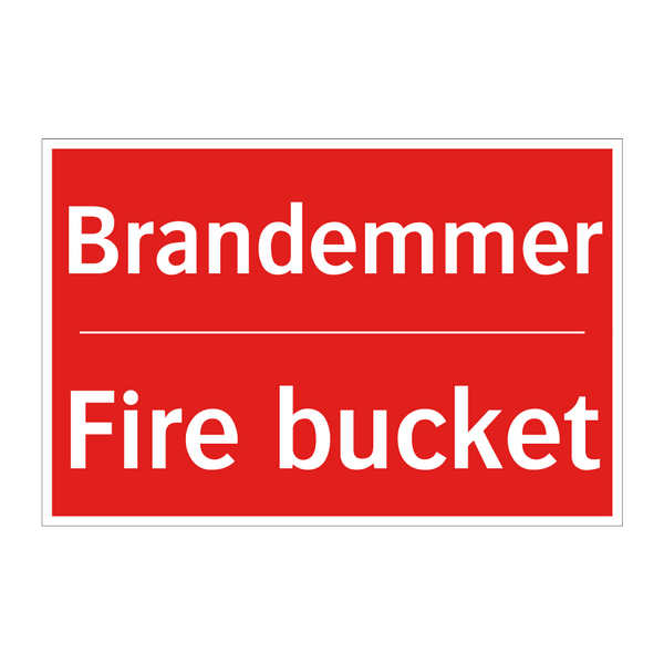 Brandemmer - Fire bucket