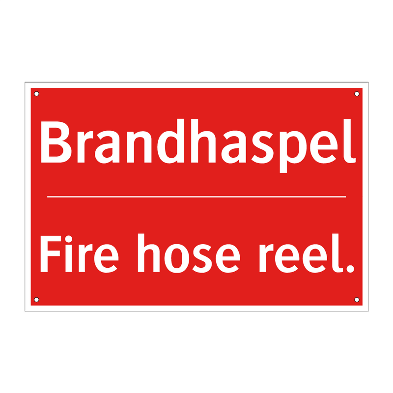 Brandhaspel - Fire hose reel.