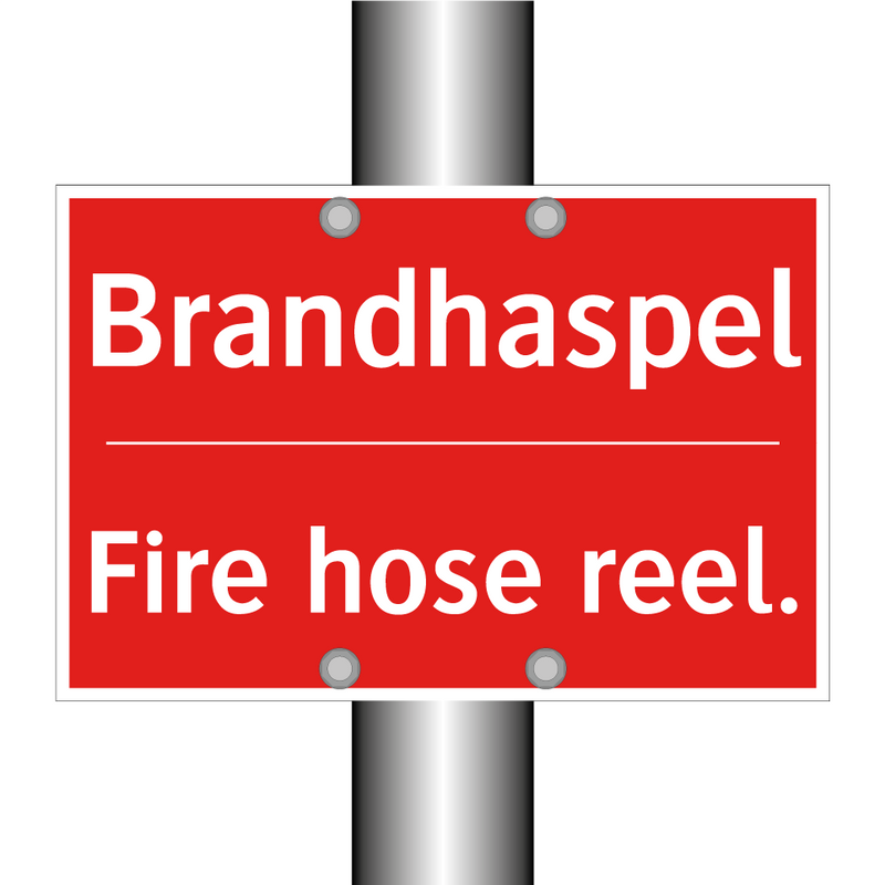 Brandhaspel - Fire hose reel.