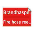 Brandhaspel - Fire hose reel.