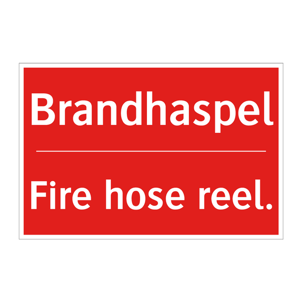 Brandhaspel - Fire hose reel.