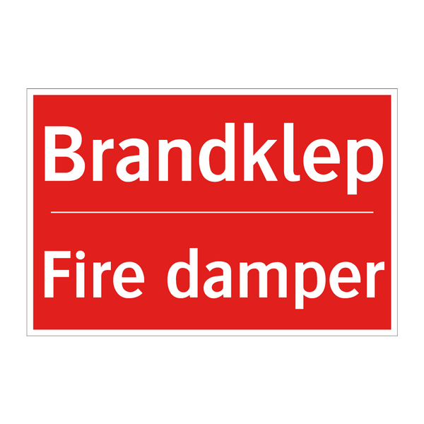 Brandklep - Fire damper