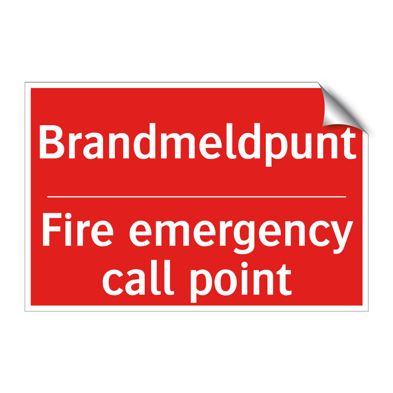 Brandmeldpunt - Fire emergency call point