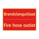 Brandslanguitlaat - Fire hose outlet