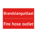 Brandslanguitlaat - Fire hose outlet