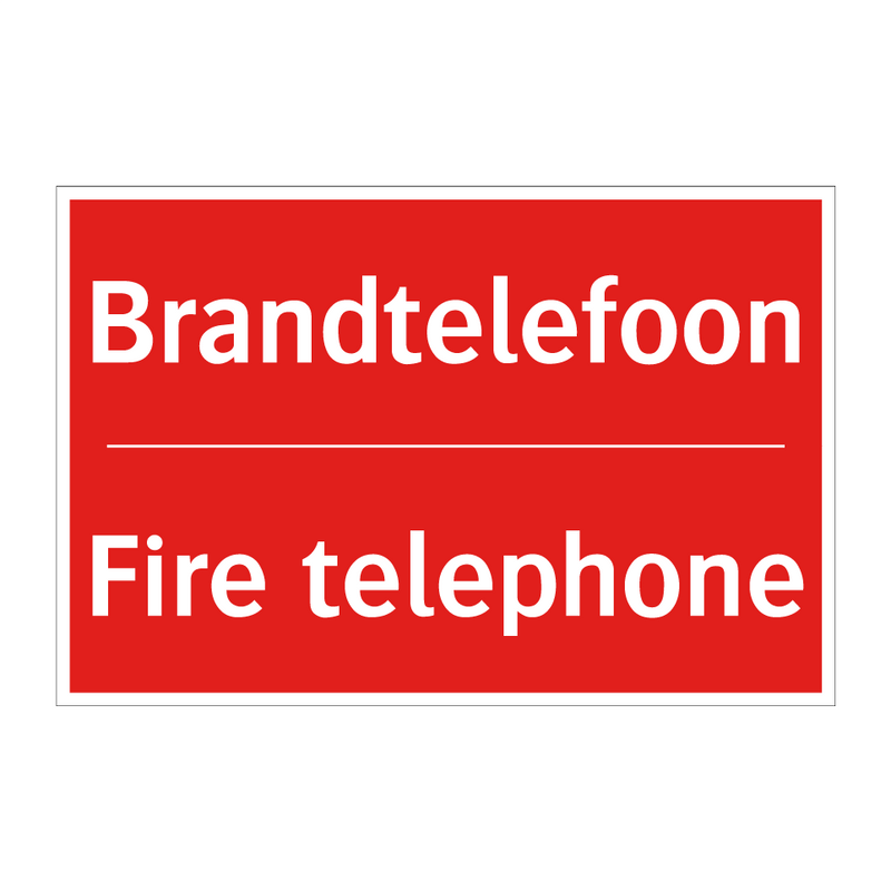 Brandtelefoon - Fire telephone