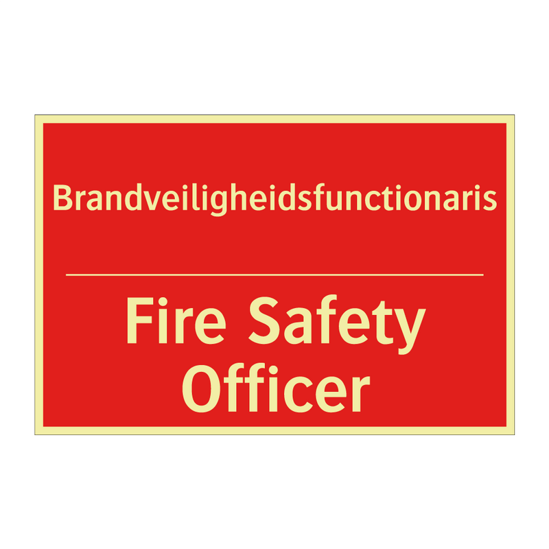 Brandveiligheidsfunctionaris - Fire Safety Officer