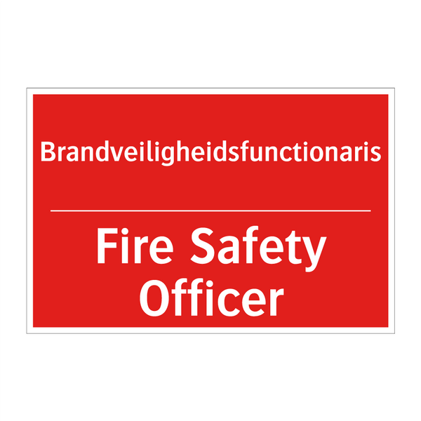 Brandveiligheidsfunctionaris - Fire Safety Officer
