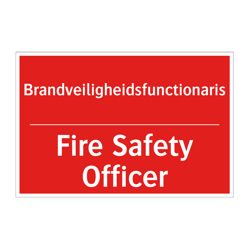 Brandveiligheidsfunctionaris - Fire Safety Officer