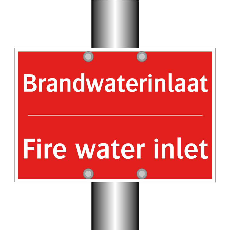 Brandwaterinlaat - Fire water inlet