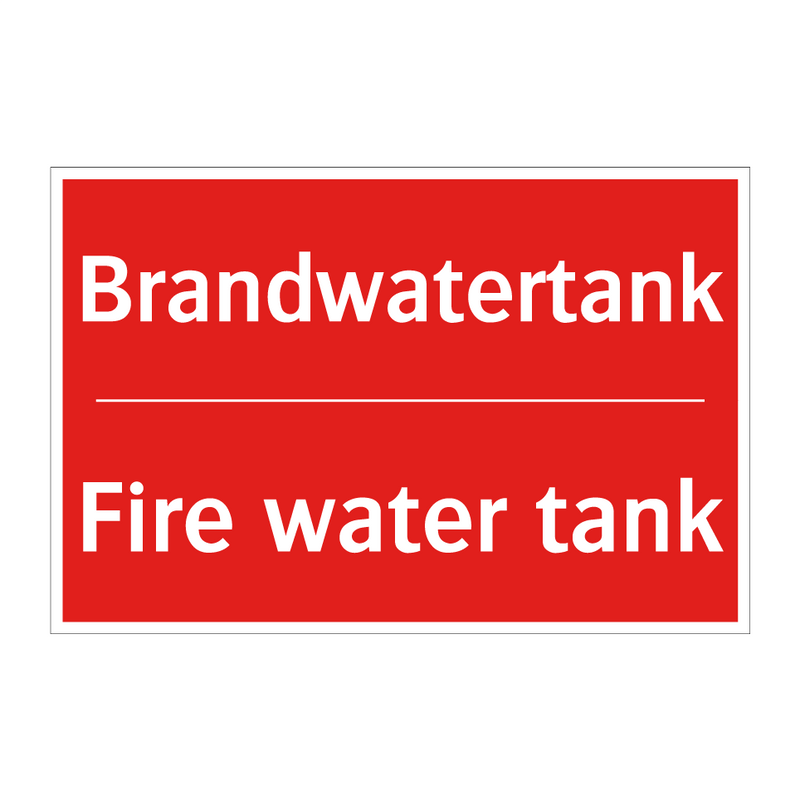 Brandwatertank - Fire water tank